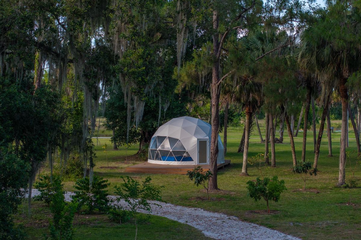 Geodesic Dome at an outdoor event